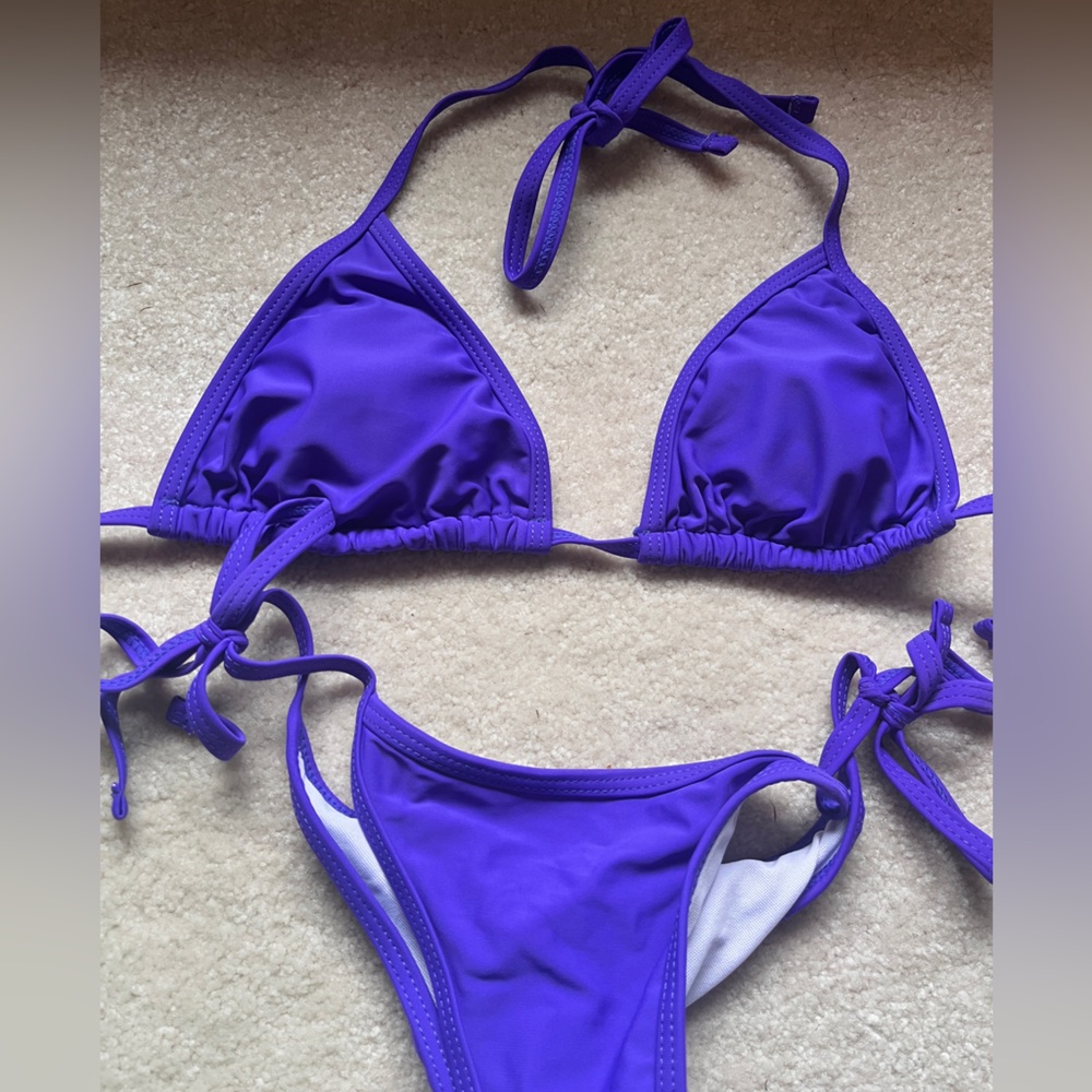 Purple Bikini Posing Set